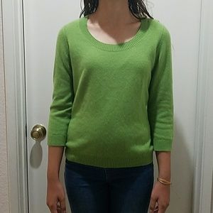 Charter Club Green Cashmere Sweater